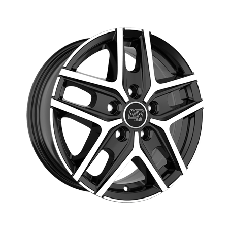Jante aluminium MSW 40 Van, 6,5x16 ET60 5x120 65,06, gloss black full polished