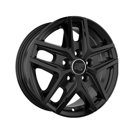 Jante aluminium MSW 40 Van, 6,5x16 ET48 5x118 71,1, gloss black