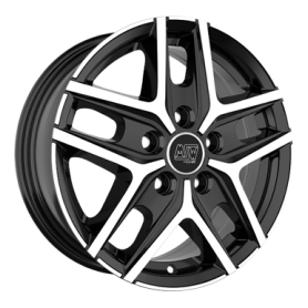 Jante aluminium MSW 40 Van, 6,5x16 ET48 5x118 71,1, gloss black full polished