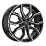 Jante aluminium MSW 41, 8x19 ET41,5 5x120 72,56, gloss black full polished