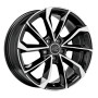 Jante aluminium MSW 42, 7,5x17 ET48 5x112 73,1, gloss black full polished