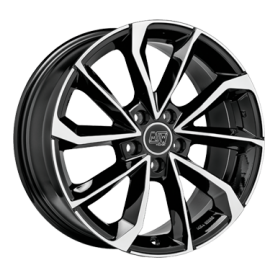 Jante aluminium MSW 42, 8x19 ET49 5x112 73,1, gloss black full polished