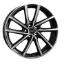 Jante aluminium Borbet V, 7x19 ET45 5x114,3 67,1, black polished glossy