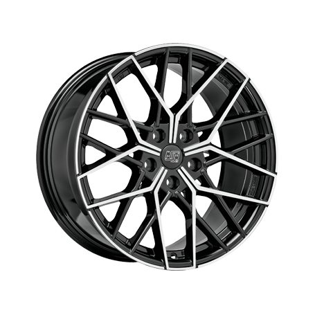 Jante aluminium MSW 74, 8,5x18 ET50 5x120 72,56, gloss black full polished