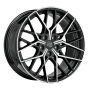 Jante aluminium MSW 74, 8,5x19 ET35 5x114,3 64,12, gloss black full polished