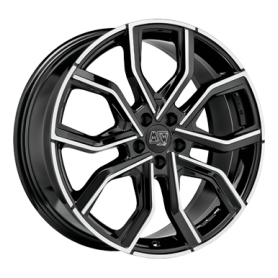 Jante aluminium MSW 41, 8x19 ET34 5x112 73,1, gloss black full polished
