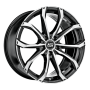 Jante aluminium MSW 48, 7,5x17 ET50 5x120 65,06, gloss black full polished