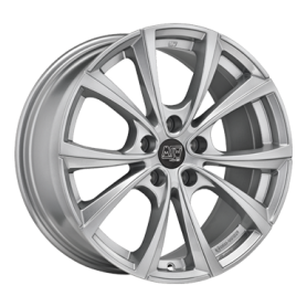 Jante aluminium MSW 27 T, 9,5x19 ET45 5x114,3 64,12, full silver