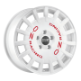 Jante aluminium OZ Rally Racing, 7x17 ET30 4x100 68, race white mit roter Schrift