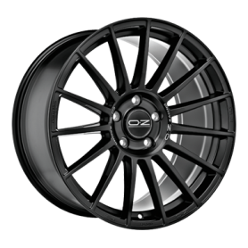 Jante aluminium OZ Superturismo Dakar, 9,5x21 ET46 5x130 71,56, matt schwarz mit silberner Schrift