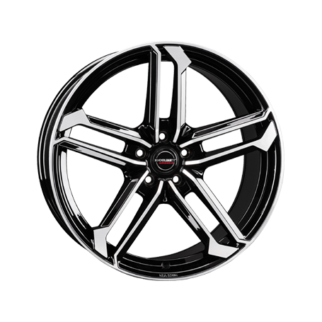 Jante aluminium Borbet ATX, 8x19 ET50 5x114,3 72,5, black polished glossy