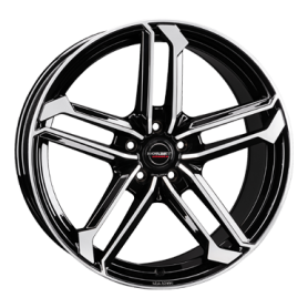 Jante aluminium Borbet ATX, 8,5x19 ET30 5x112 66,5, black polished glossy