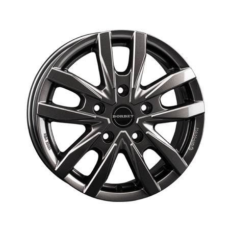 Jante aluminium Borbet CW5, 6,5x16 ET66 5x130 89,1, mistral anthracite glossy