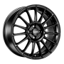 Jante aluminium OZ Superturismo LM, 7,5x17 ET35 5x100 68, mattschwarz mit silberner Schrift