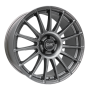 Jante aluminium OZ Superturismo Dakar, 8,5x20 ET45 5x112 79, matt graphit mit silberner Schrift