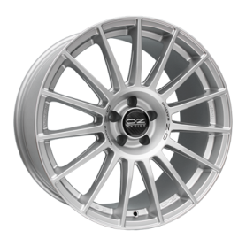 Jante aluminium OZ Superturismo Dakar, 9,5x21 ET47 5x120 65,1, matt race silber mit schwarzer Schrift