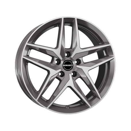 Jante aluminium Borbet Z, 8,5x20 ET43 5x112 66,5, mistral anthracite glossy polished