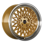 Jante aluminium Borbet B, 8x18 ET35 5x120 72,5, gold rim polished
