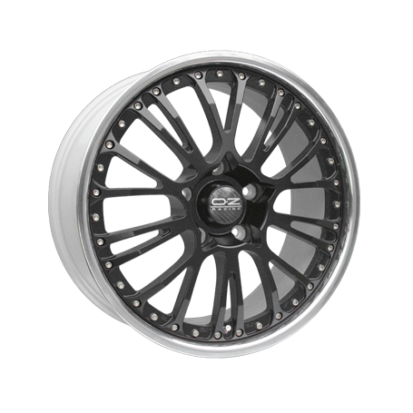 Jante aluminium OZ Botticelli III, 9,5x21 ET52 5x130 71,6, schwarz matt lackiert