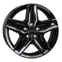 Jante aluminium Borbet CWZ, 7,5x18 ET43 5x120 65,1, black glossy