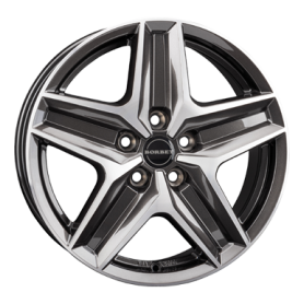 Jante aluminium Borbet CWZ, 7,5x18 ET53 5x118 71,1, mistral anthracite glossy polished