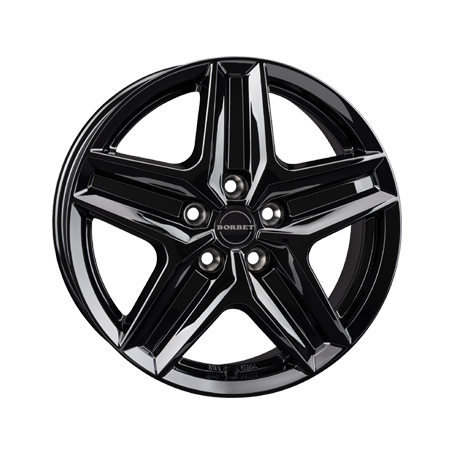 Jante aluminium Borbet CWZ, 7,5x18 ET53 5x120 65,1, black glossy
