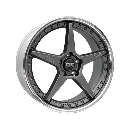 Jante aluminium OZ Crono III, 10x19 ET43 5x114,3 75, matt graphit silber