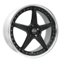 Jante aluminium OZ Crono III, 8,5x19 ET49 5x130 71,6, schwarz matt lackiert