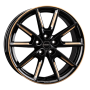Jante aluminium Borbet LX18, 8x18 ET40 5x112 66,6, black glossy gold spoke rim