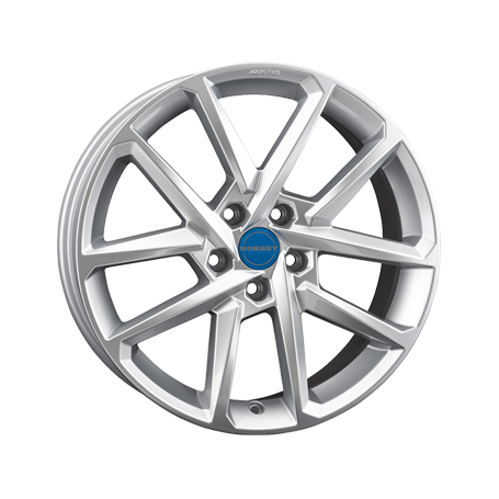 Jante aluminium Borbet N, 6,5x17 ET40 5x114,3 72,5, crystal silver