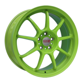 Jante aluminium OZ Alleggerita HLT, 7x16 ET42 4x100 68, acid green