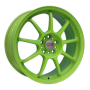Jante aluminium OZ Alleggerita HLT, 7x16 ET42 4x100 68, acid green