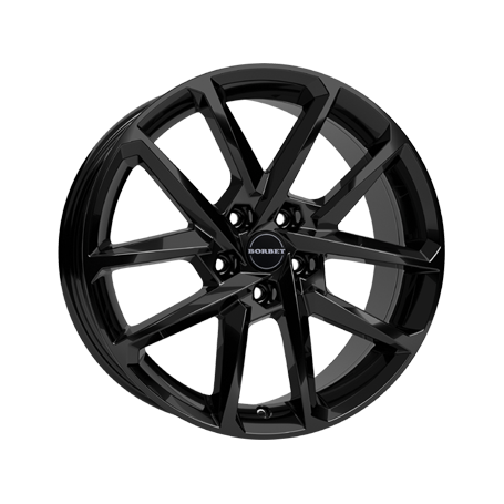 Jante aluminium Borbet N, 6,5x17 ET38 5x112 57,1, black glossy
