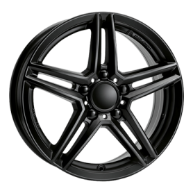 Jante aluminium Rial M10, 8,5x19 ET38 5x112 66,5, racing-schwarz