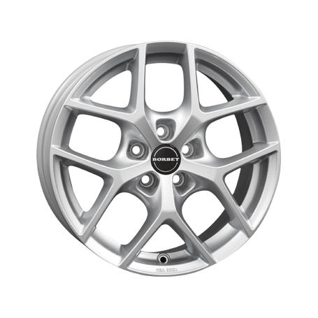 Jante aluminium Borbet Y, 8,5x19 ET48 5x114,3 72,5, crystal silver