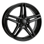 Jante aluminium Rial M10, 7,5x17 ET40 5x112 66,5, racing-schwarz