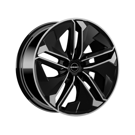 Jante aluminium Borbet TX, 9x21 ET38 5x108 63,4, black polished glossy