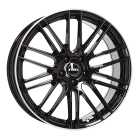 Jante aluminium Rial Kibo, 8x18 ET38 5x105 56,6, diamant-schwarz hornpoliert