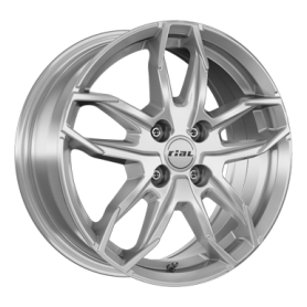 Jante aluminium Rial Lucca, 6,5x17 ET38 4x100 63,3, polar-silber