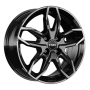 Jante aluminium Rial Lucca, 6,5x17 ET40 4x108 63,4, diamant-schwarz frontpoliert
