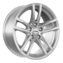 Jante aluminium Rial X10, 8x19 ET47 5x112 66,5, polar-silber