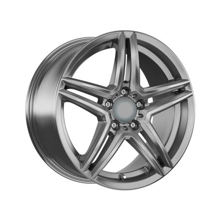 Jante aluminium Rial M10, 9,5x19 ET25 5x112 66,5, metal-grey