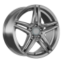 Jante aluminium Rial M10, 9,5x19 ET25 5x112 66,5, metal-grey