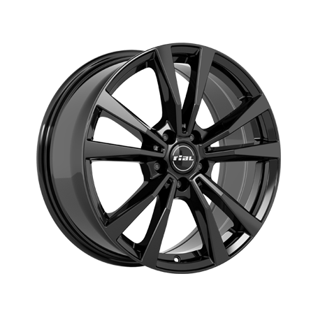 Jante aluminium Rial M12, 7,5x18 ET44 5x112 66,5, diamant-schwarz