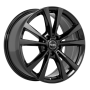 Jante aluminium Rial M12, 7,5x18 ET49 5x112 66,5, diamant-schwarz