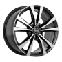 Jante aluminium Rial M12, 9x19 ET20 5x112 66,5, diamant-schwarz-frontpoliert