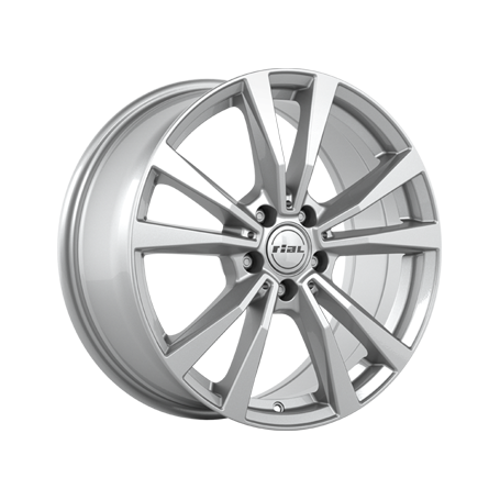 Jante aluminium Rial M12X, 9x20 ET20 5x112 66,5, polar-silber
