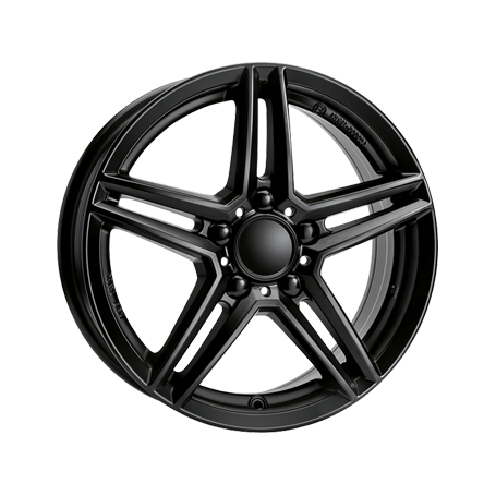 Jante aluminium Rial M10, 9x18 ET52,5 5x112 66,5, racing-schwarz