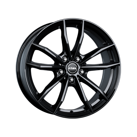 Jante aluminium Rial X12, 7,5x17 ET27 5x112 66,5, diamant-schwarz