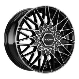 Jante aluminium Ronal LSX, 7x16 ET30 4x100 68, jetblack-frontkopiert